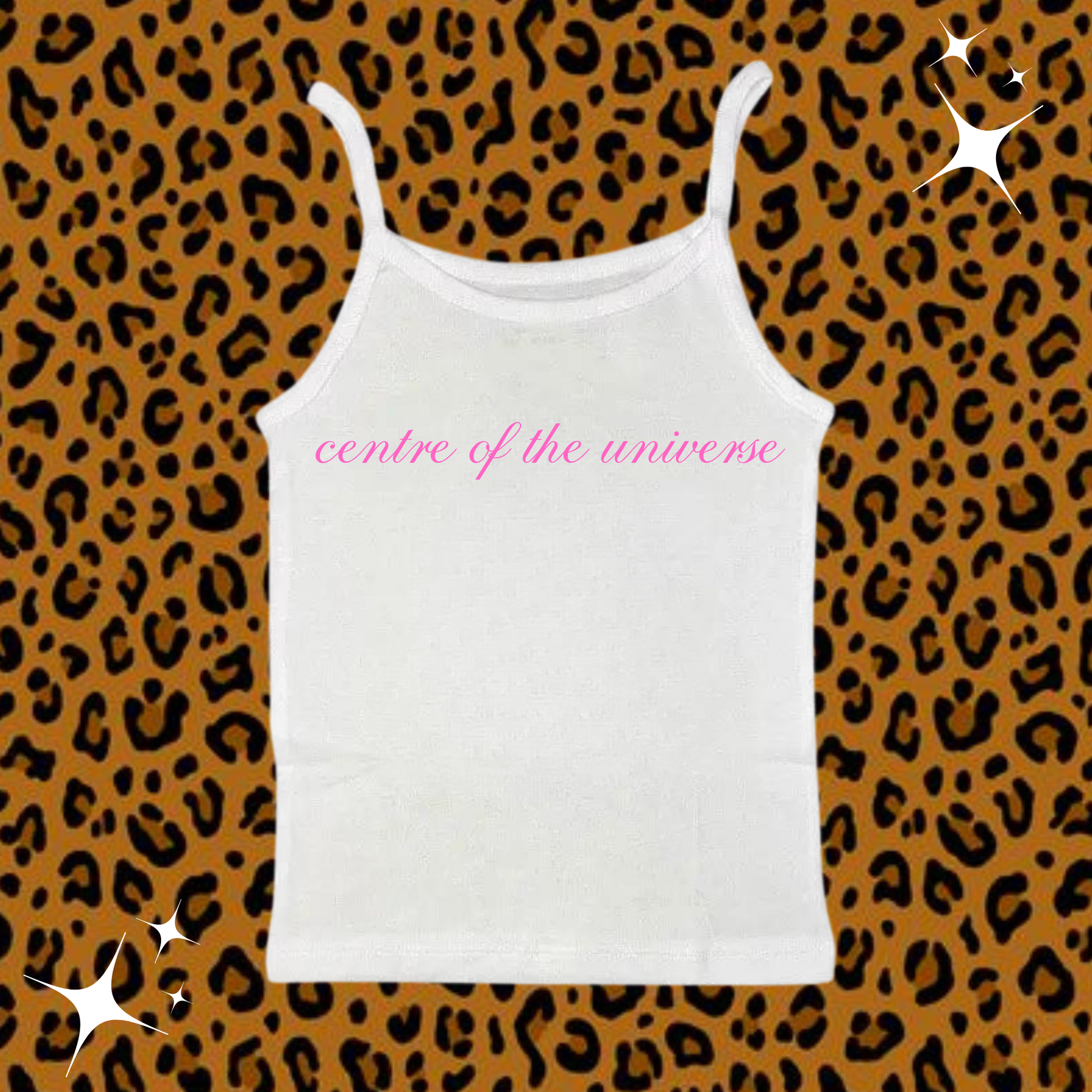 Centre Of The Universe Camisole Top White Shirts & Tops PinkLimes Trending Streetwear