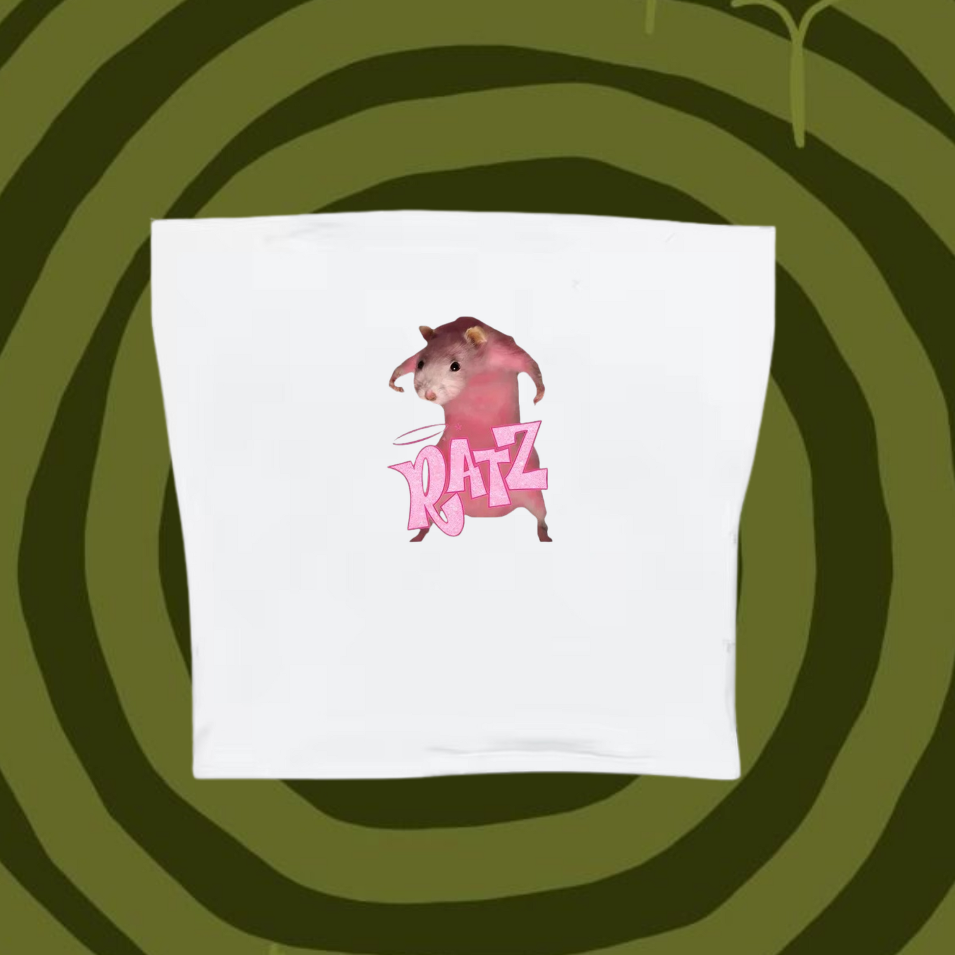 BRATZ Tube Top White Shirts & Tops PinkLimes Trending Streetwear