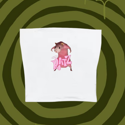 BRATZ Tube Top White Shirts & Tops PinkLimes Trending Streetwear