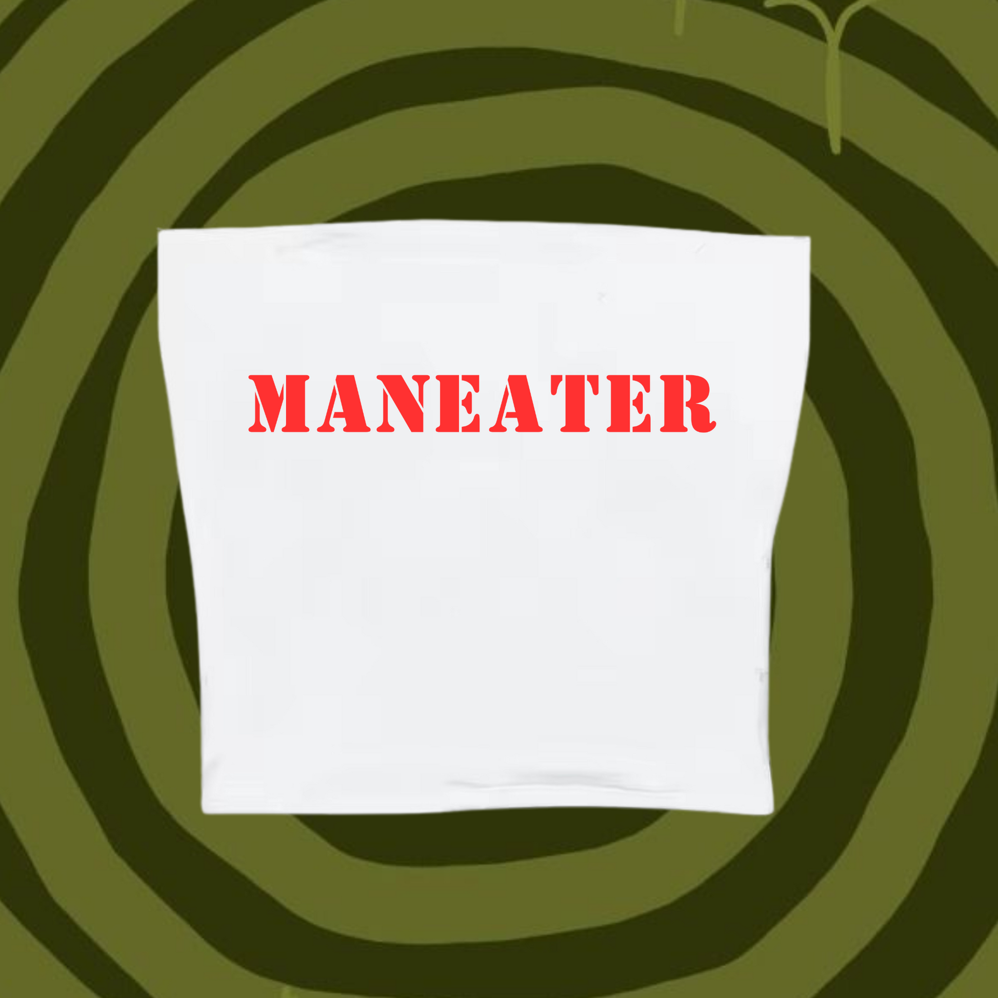 Maneater Tube Top White Shirts & Tops PinkLimes Trending Streetwear