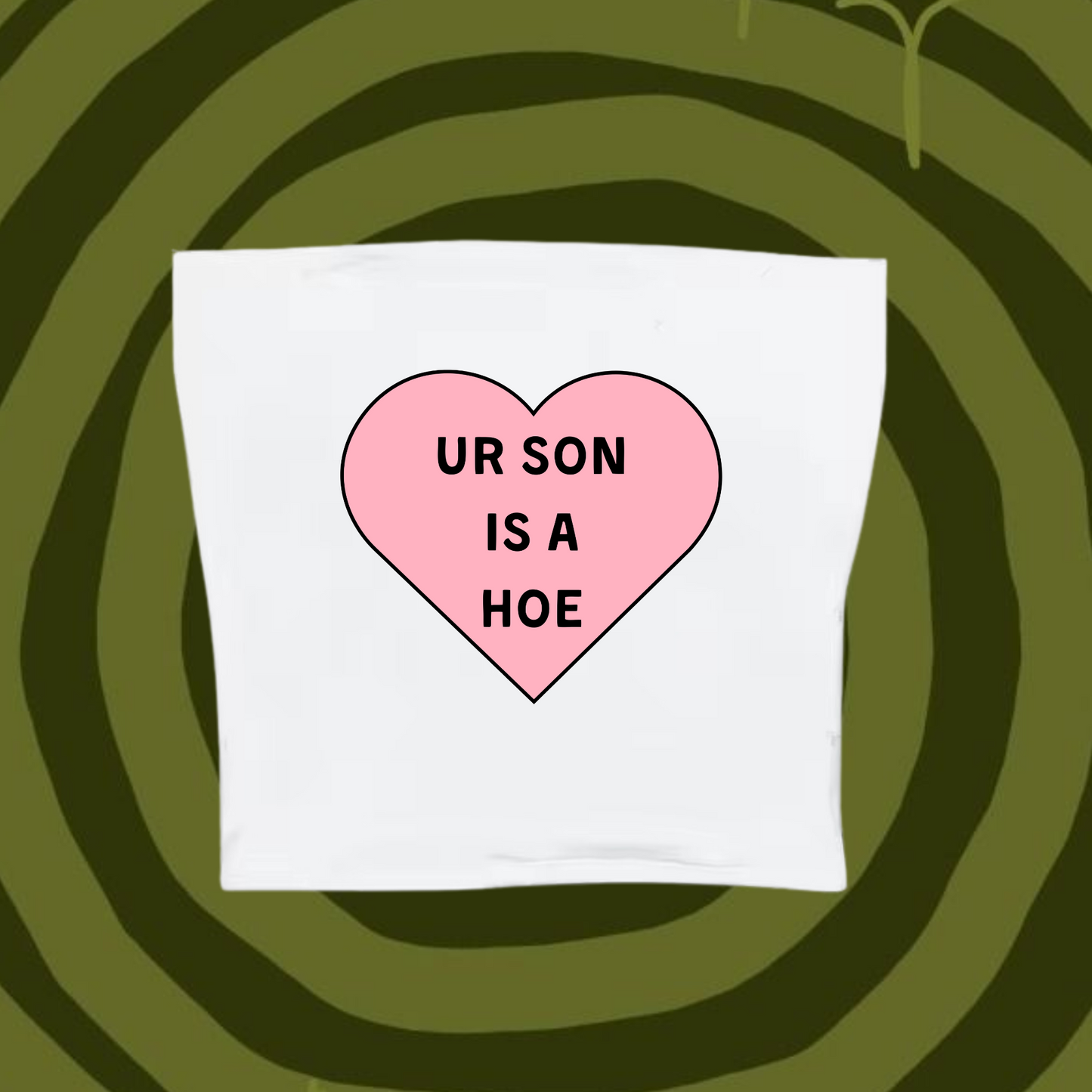 Ur Son Is A Hoe Tube Top White Shirts & Tops PinkLimes Trending Streetwear