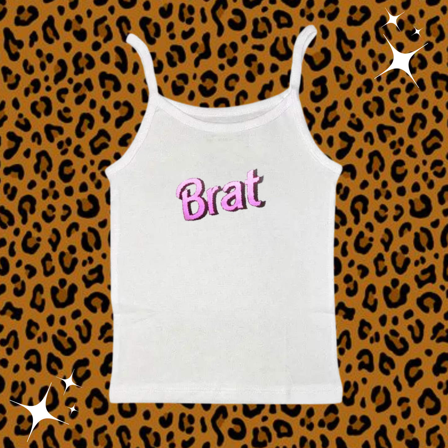 Brat Camisole Top White Shirts & Tops PinkLimes Trending Streetwear