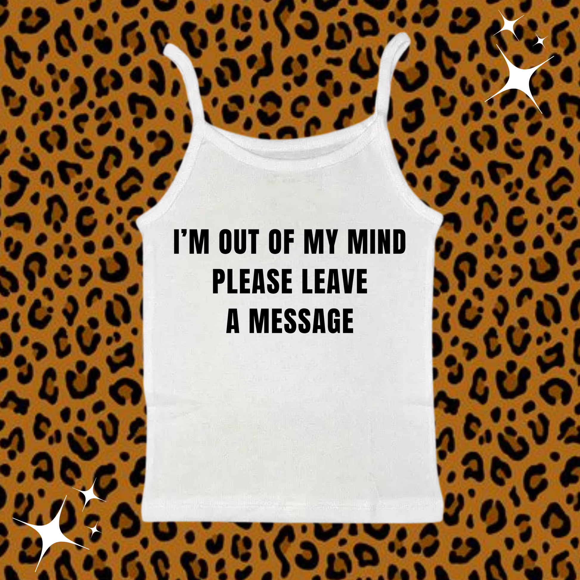 I'm Out Of My Mind Camisole Top White Shirts & Tops PinkLimes Trending Streetwear