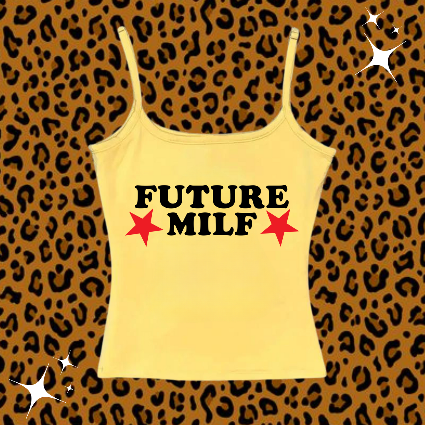 Future Milf Camisole Top Yellow Shirts & Tops PinkLimes Trending Streetwear