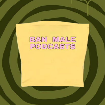 Ban Male Podcasts Tube Top Yellow Shirts & Tops PinkLimes Trending Streetwear