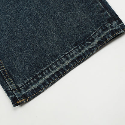 Flared Faded Blue Jeans PinkLimes Trending Streetwear