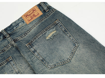 Ripped Streetwear Jeans - Distressed Denim Pants PinkLimes Trending Streetwear