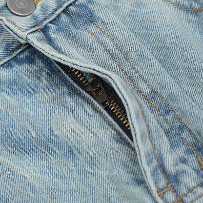 Blue Washed Denim Jeans PinkLimes Trending Streetwear