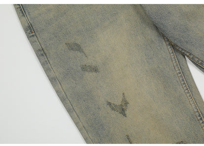 Flared Ripped Jeans - Streetwear Denim Trousers PinkLimes Trending Streetwear