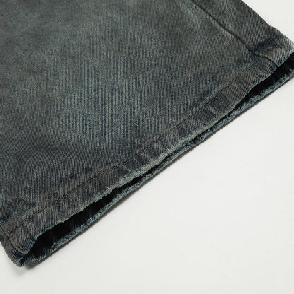 Distressed Loose Dark Blue Denim Jeans PinkLimes Trending Streetwear