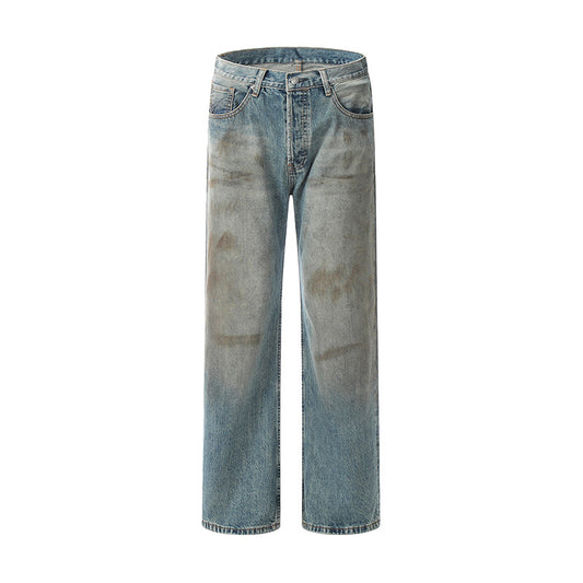 Dirty Style Jeans Blue PinkLimes Trending Streetwear
