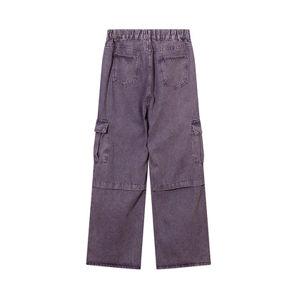 Basic Girl Flared Purple Jeans PinkLimes Trending Streetwear
