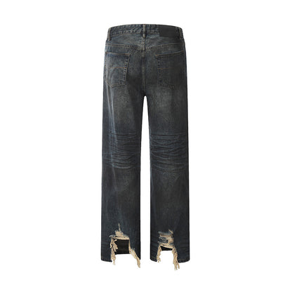 Baggy Ripped Distressed Denim Jeans PinkLimes Trending Streetwear