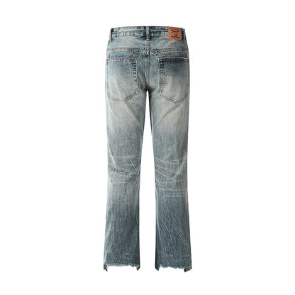 Ripped Pocket Blue Denim Jeans PinkLimes Trending Streetwear