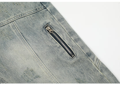 Washed Retro Denim Jeans PinkLimes Trending Streetwear