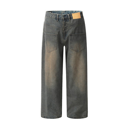 Baggy Distressed Jeans Auburn PinkLimes Trending Streetwear