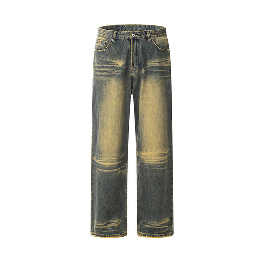 High Waist Distressed Loose Jeans Auburn PinkLimes Trending Streetwear