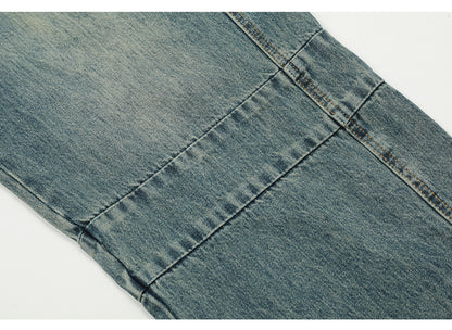 Pocket Blue Distressed Loose Fit Jeans PinkLimes Trending Streetwear