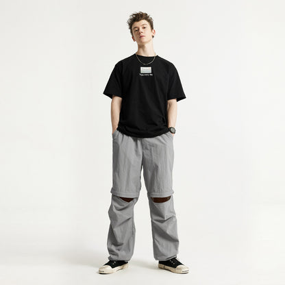 Waterproof Disassembly Wide-Leg Cargo Pants PinkLimes Trending Streetwear