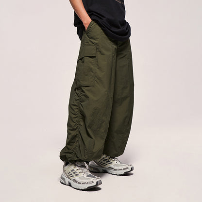 Fine Pattern Wide Leg Cargo Pants PinkLimes Trending Streetwear