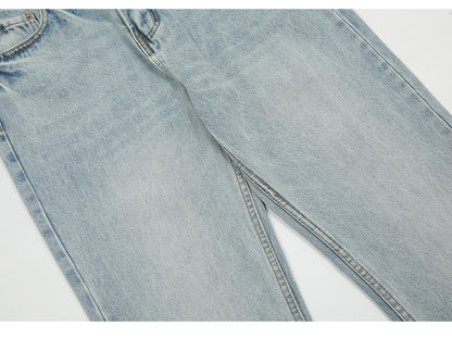 Flared Blue Denim Jeans PinkLimes Trending Streetwear