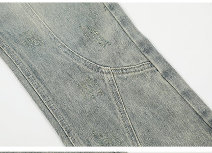 Washed Retro Denim Jeans PinkLimes Trending Streetwear