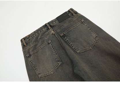 Loose Fit Distressed Straight-Leg Jeans PinkLimes Trending Streetwear
