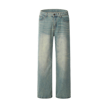 High Waist Wide Leg Denim Jeans Blue PinkLimes Trending Streetwear
