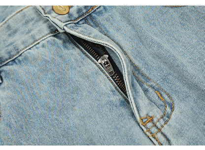 Blue Cargo Jeans PinkLimes Trending Streetwear