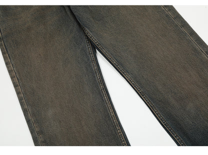 Loose Fit Distressed Straight-Leg Jeans PinkLimes Trending Streetwear