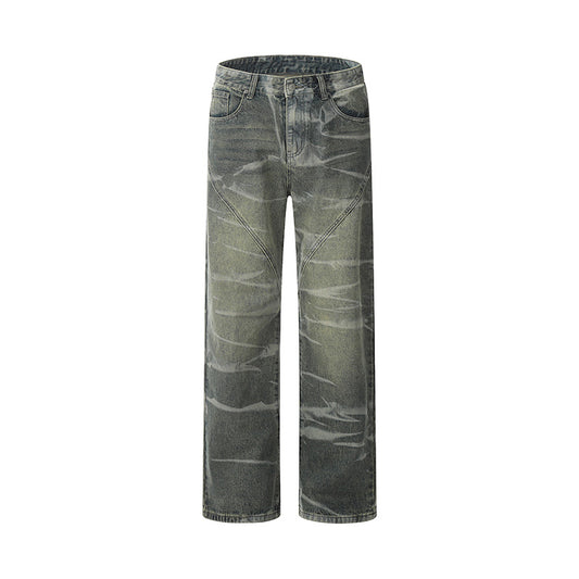 Baggy Distressed Harajuku Jeans Gray PinkLimes Trending Streetwear