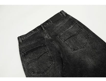 Baggy Black Distressed Jeans PinkLimes Trending Streetwear