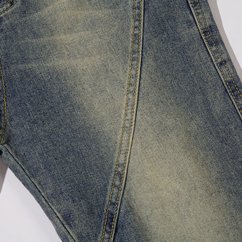 Flared Zip Streetwear Denim Jeans PinkLimes Trending Streetwear
