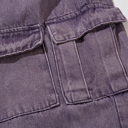 Basic Girl Flared Purple Jeans PinkLimes Trending Streetwear