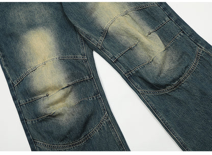 Patch Pocket Blue Streetwear Jeans PinkLimes Trending Streetwear