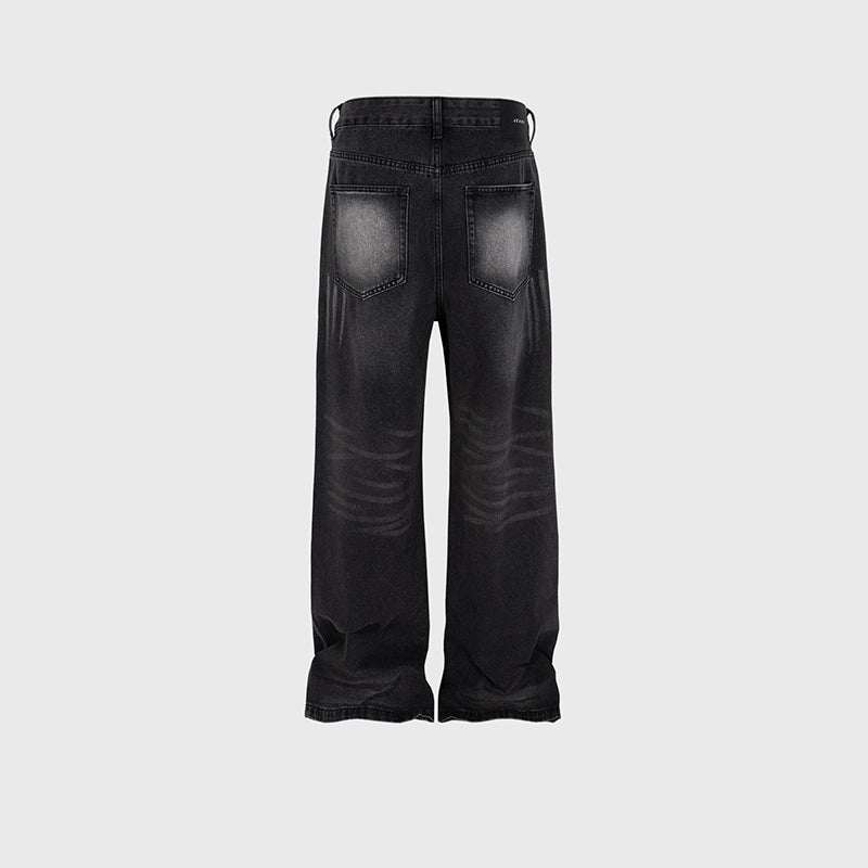 Unisex Laser Textured Slim Street Jeans PinkLimes Trending Streetwear