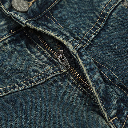 Patch Pocket Blue Streetwear Jeans PinkLimes Trending Streetwear