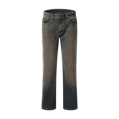 Loose Fit Distressed Straight-Leg Jeans Auburn PinkLimes Trending Streetwear