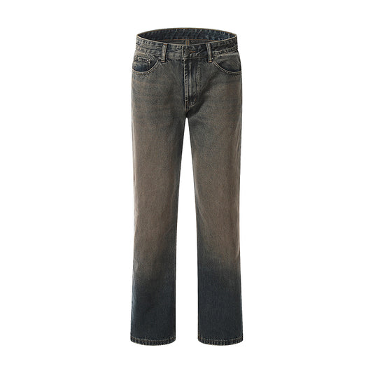 Loose Fit Distressed Straight-Leg Jeans Auburn PinkLimes Trending Streetwear