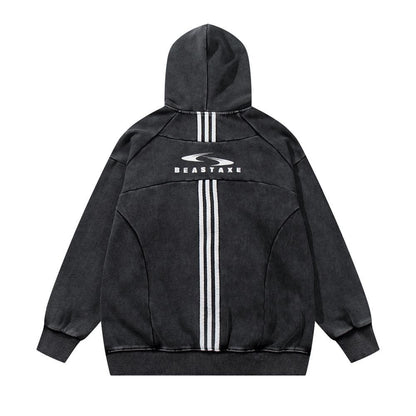 Bestaxe Zip-Up Hoodie Shirts & Tops PinkLimes Trending Streetwear
