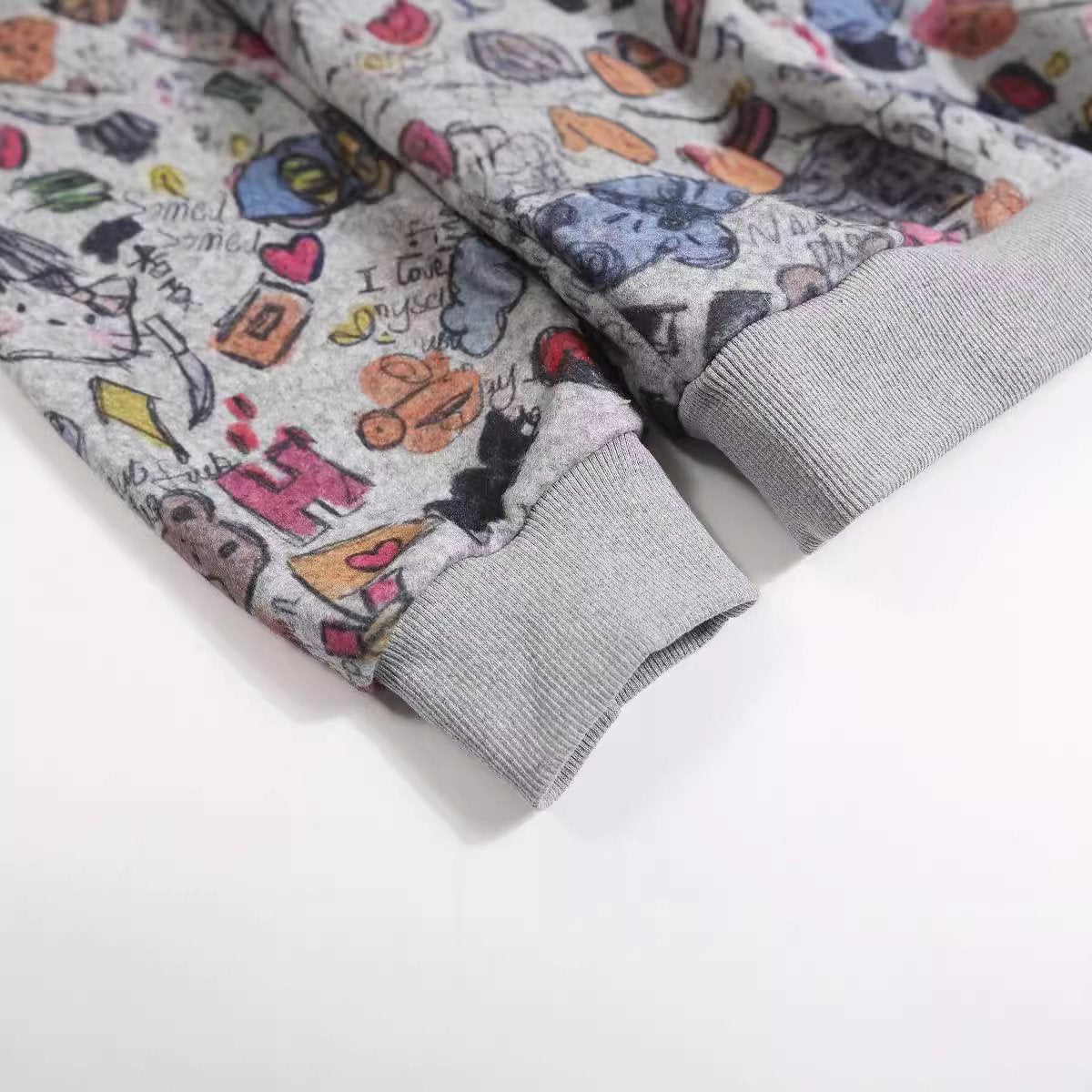 Graffiti Hoodie Shirts & Tops PinkLimes Trending Streetwear