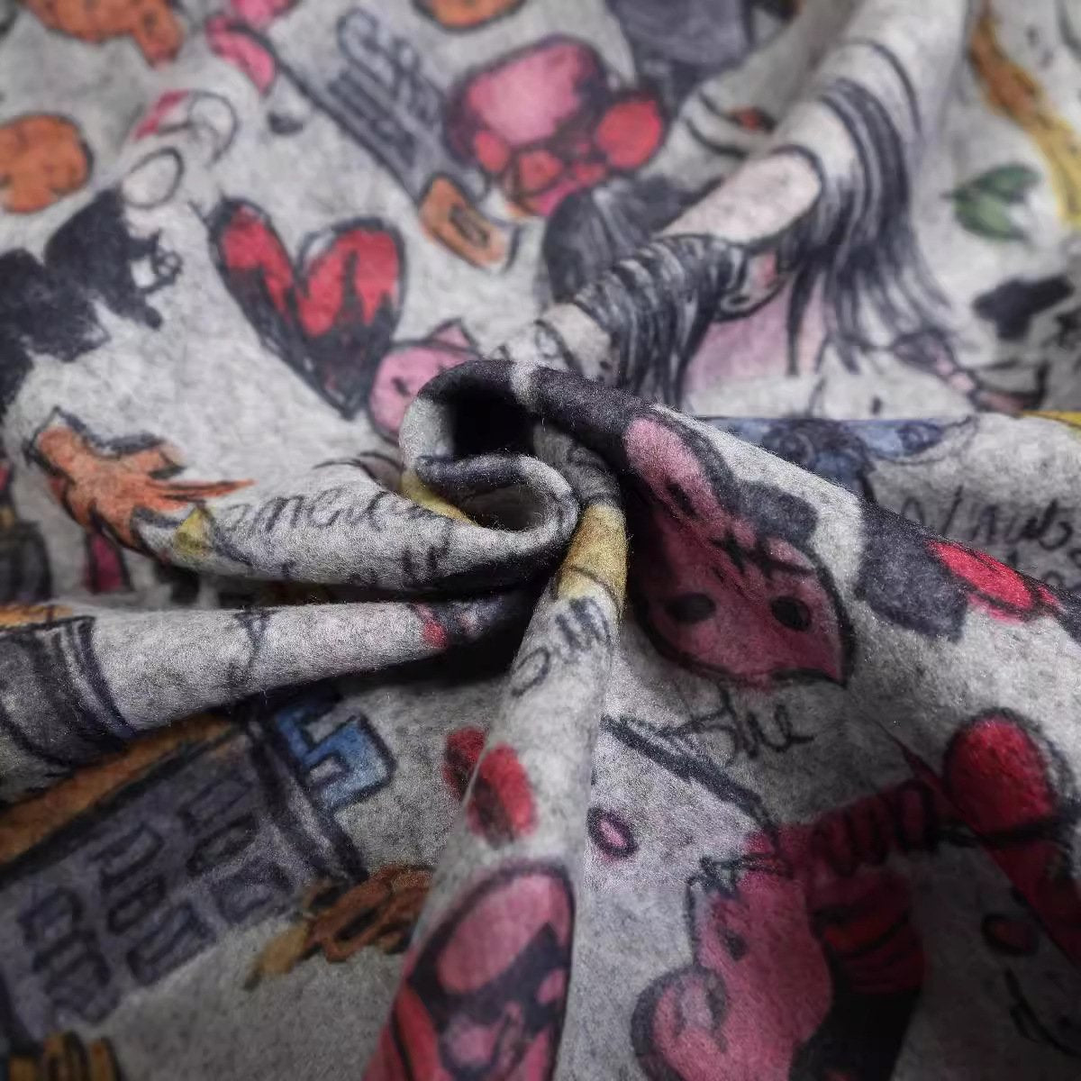 Graffiti Hoodie Shirts & Tops PinkLimes Trending Streetwear