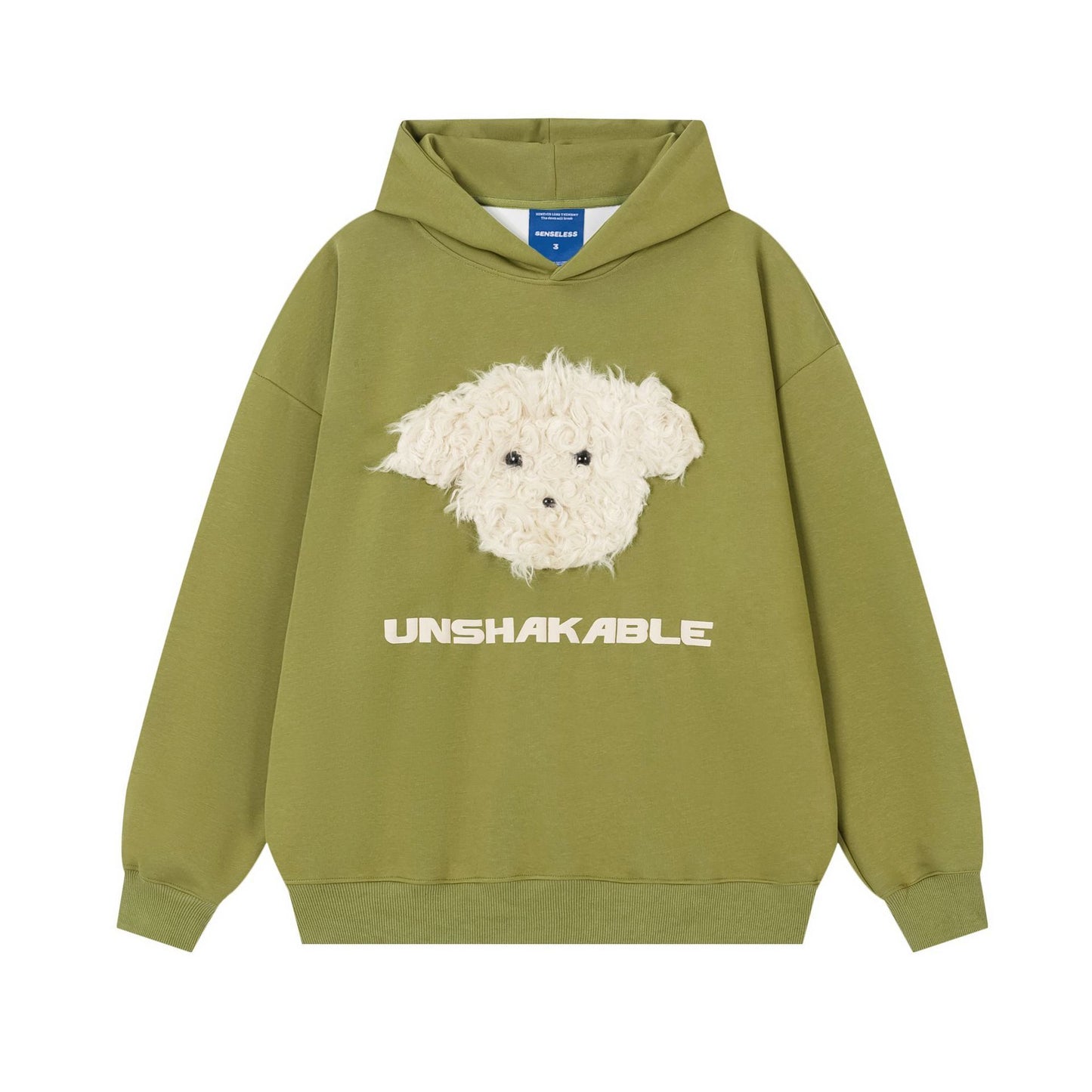 Plush Puppy Hoodie Green Shirts & Tops PinkLimes Trending Streetwear