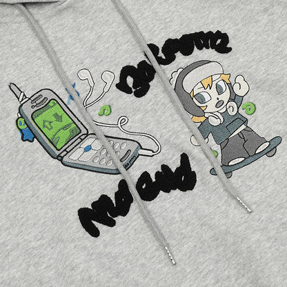 Retro sk8 Hoodie Shirts & Tops PinkLimes Trending Streetwear