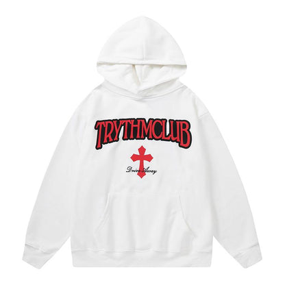 Trythmclub Hoodie White PinkLimes Trending Streetwear