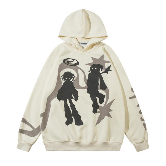 Street Culture Hoodie Beige Shirts & Tops PinkLimes Trending Streetwear