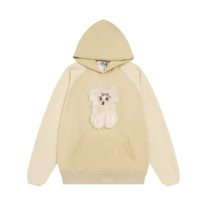 Plush Puppy Hoodie Yellow Shirts & Tops PinkLimes Trending Streetwear
