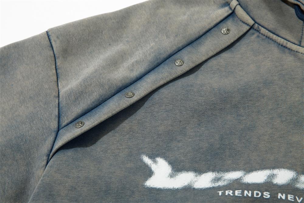y2k Washed Zip-Up Hoodie Shirts & Tops PinkLimes Trending Streetwear