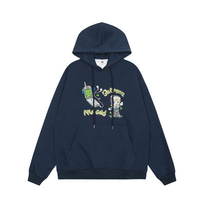 Retro sk8 Hoodie Light Blue Shirts & Tops PinkLimes Trending Streetwear