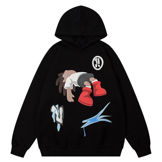 Sad Boy Hoodie Black Shirts & Tops PinkLimes Trending Streetwear